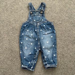 Baby girl GAP polka dot overalls